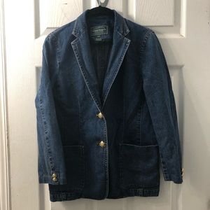Ralph Laurent vintage denim suit set size Small